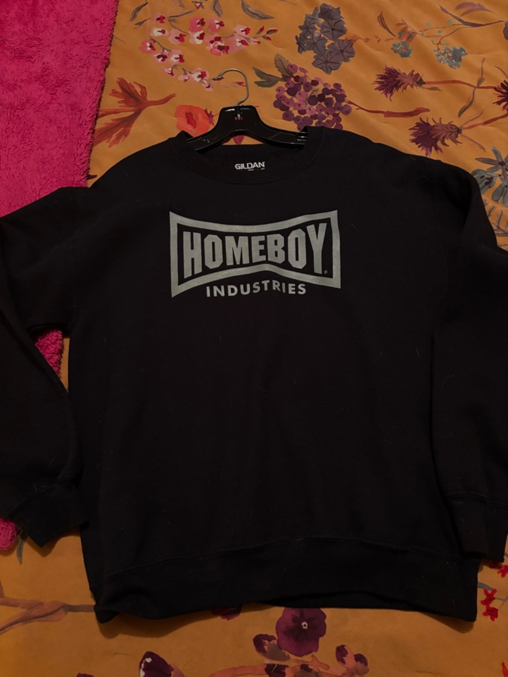 Homeboy Industries blk crew neck sweatshirt M